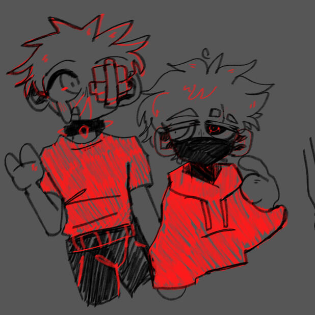 they literally share an eye HELLO